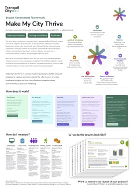 Make My City Thrive – an impact assessment framework for measuring the wellbeing benefits of urban greening image