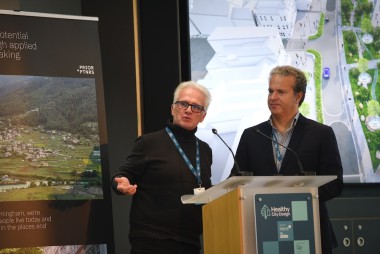 The use of water elements and public art as a key tool to build happy and healthy places image