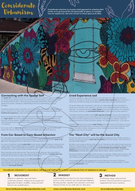 Towards a framework for Considerate Urbanism: Centring care, empathy and lived experience in the production of urban space and urban experience image