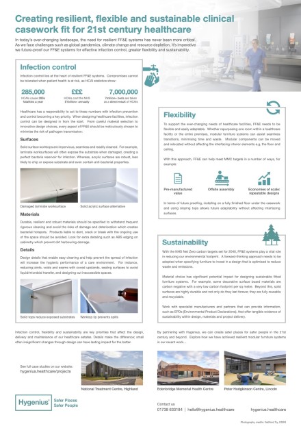 Creating resilient, flexible and sustainable clinical casework fit for 21st-century healthcare Poster Image