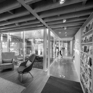 Figure 2b: Maggie’s ‘movement’ is what connects architecture to psychological flexibility; [Maggie’s Lanarkshire, (2014)]. (©Courtesy of Marco Caselli Nirmal)